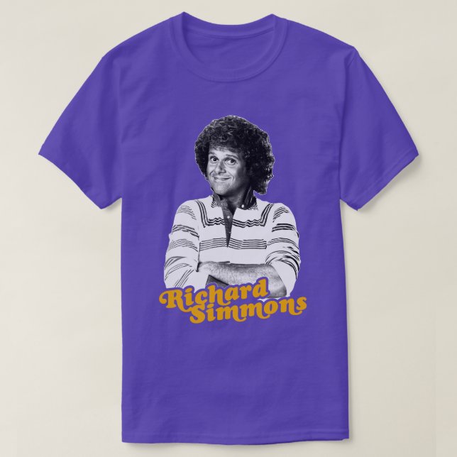 Young Richard Simmons Retro Fitness Icon Design T Shirt (Design framsida)
