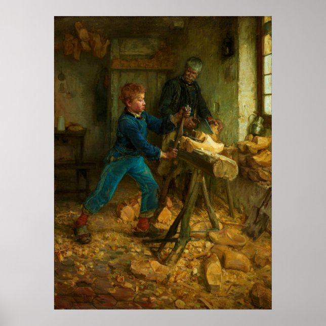 Young Sabot Maker av Henry Ossawa Tanner 1895 Poster (Framsidan)