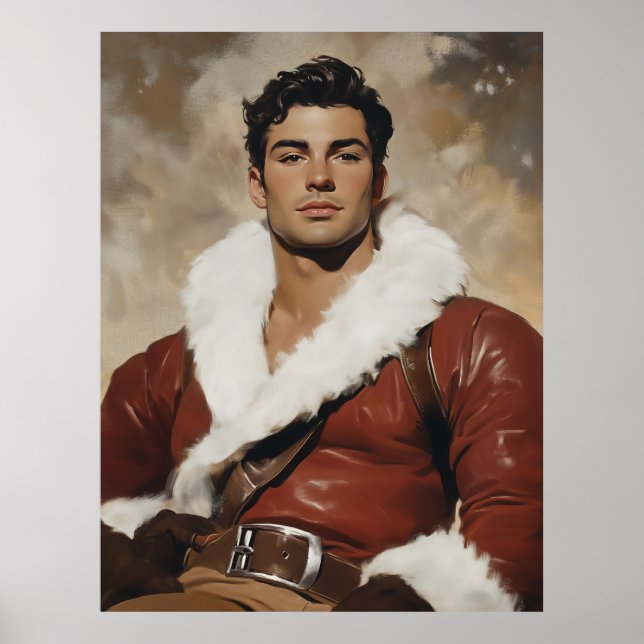 Young Santa - Dash Porträtt under julen Poster (Framsidan)