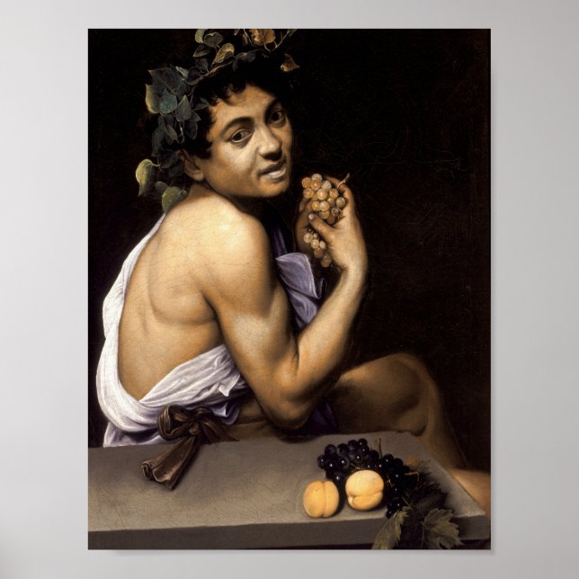 Young Sick Bacchus by Caravaggio - Poster (Framsidan)