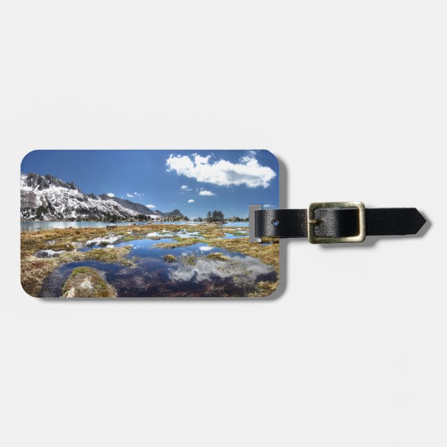 Young sjöar - Yosemite - Sierra Nevada Mountain - Bagagebricka (Horisontell Framsida)