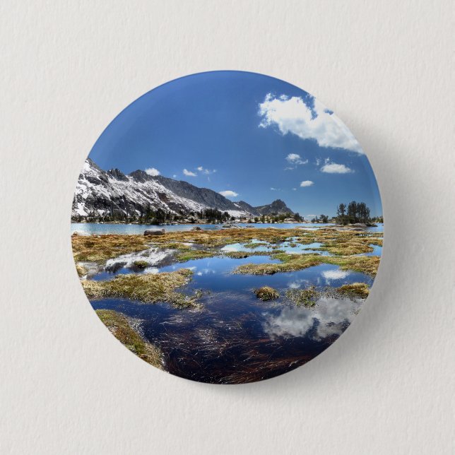 Young sjöar - Yosemite - Sierra Nevada Mountain - Knapp (Framsida)