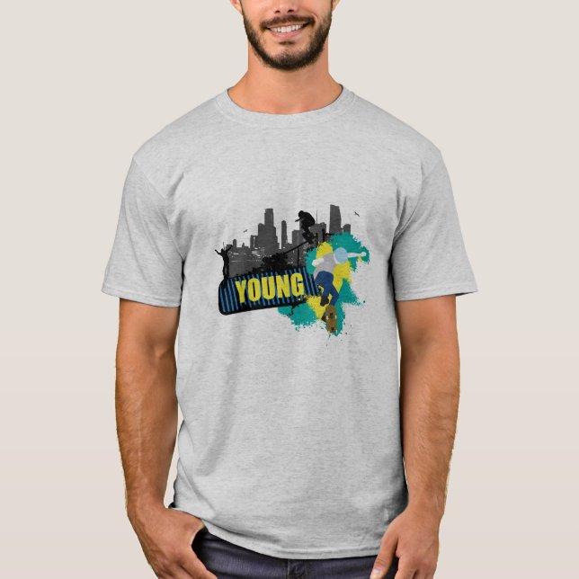 Young Skateboarding Manar T-Shirt (Framsida)