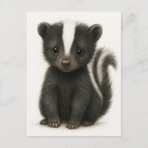 Young Skunk Baby Vilda djur vykort