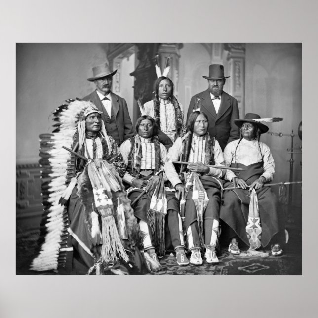 Young Spotted Tail, 1875 Poster (Framsidan)