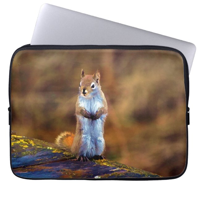 Young Squirrel Stall Tall Laptop Sleeve (Framsidan)