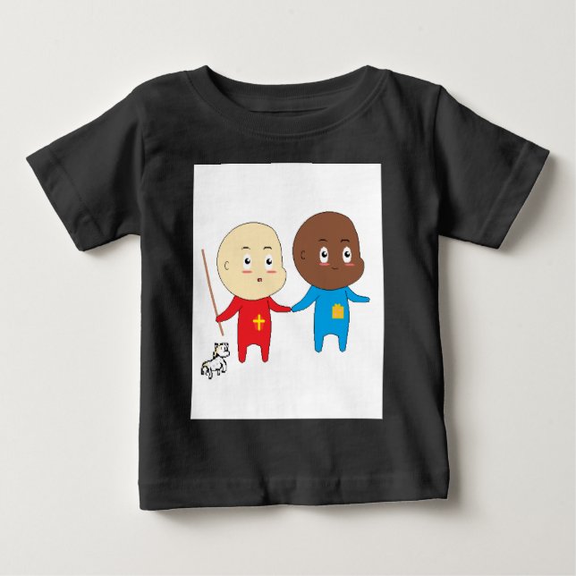 Young St. Nick St. Nicholas Sinterklaas Cute Kids T Shirt (Framsida)