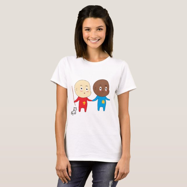 Young St. Nick St. Nicholas Sinterklaas Funny Cute T Shirt (Hel framsida)