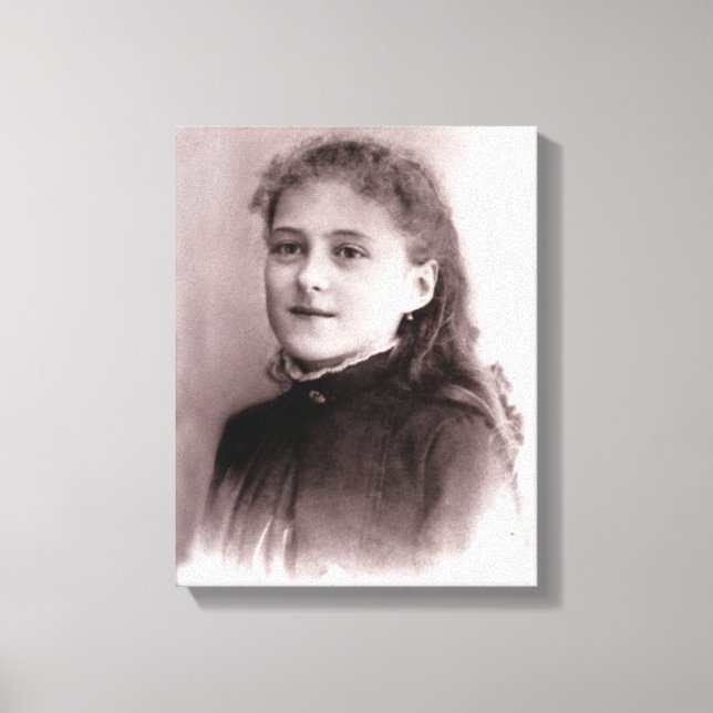 Young St. Therese of Lisieux Canvastryck (Framsida)