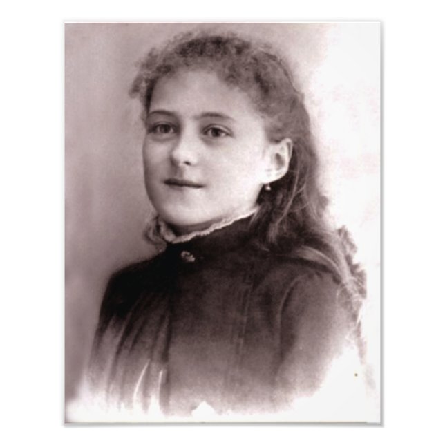 Young St. Therese of Lisieux Fototryck (Framsidan)