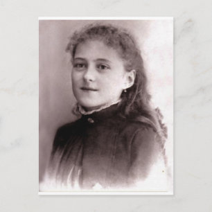 Young St. Therese of Lisieux Vykort