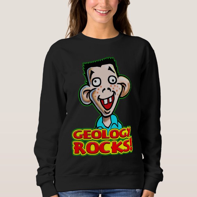 Young Student Dicky Dingus Says Geology Rocks T Shirt (Framsida)