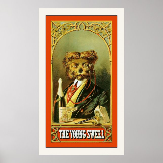 Young Swell ~ Vintage Tobacco Advertising Poster (Framsidan)