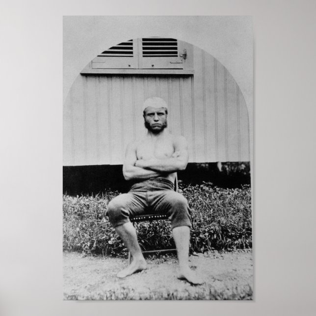 Young Teddy Roosevelt Shirtless - 1879 Poster (Framsidan)