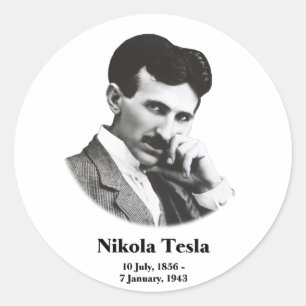 Young Tesla Runt Klistermärke