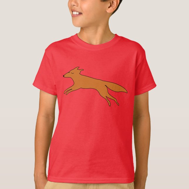 Young Tonåring fox T-Shirt (Framsida)