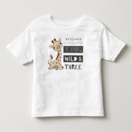 Young Vild och Three Birthday Safari T-Shirt