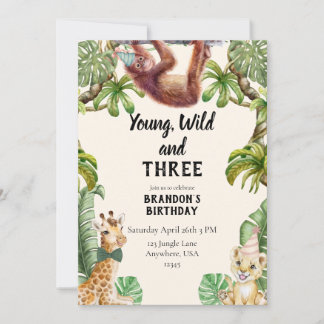 Young, wild and three inbjudningar