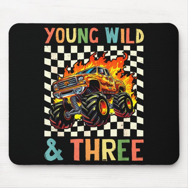 Young Wild And Three Monster Truck 3rd Birthday 3y Musmatta (Framsidan)