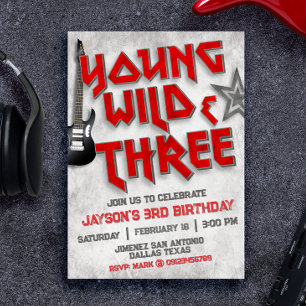 Young Wild och Three Rock-inbjudan Inbjudningar
