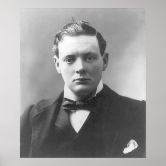 Young Winston Churchill Poster (Framsidan)
