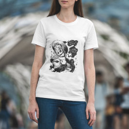 Young Witch och Rabbit T Shirt
