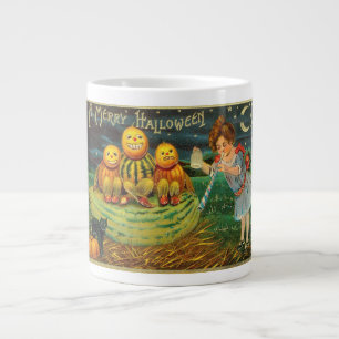 Young Witch's Brew: Pumpkin Manar på Magick Altar Jumbo Mugg