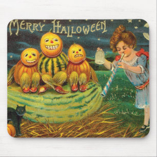 Young Witch's Brew: Pumpkin Manar på Magick Altar Musmatta