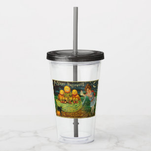 Young Witch's Brew: Pumpkin Manar på Magick Altar Take Away Mugg
