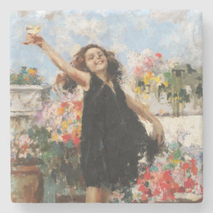 Young Woman Celebrating Victory (Vincenzo Irolli) Stenunderlägg