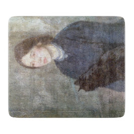 Young Woman Holding a Black Cat (av Gwen John)