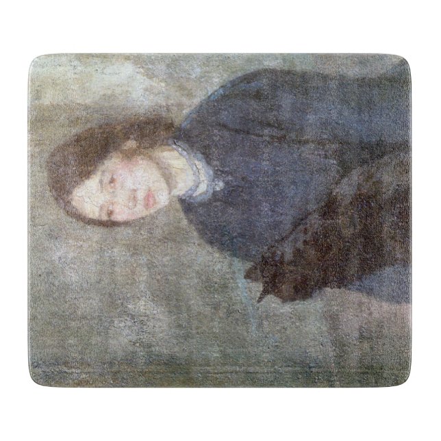 Young Woman Holding a Black Cat (av Gwen John) (Framsidan)