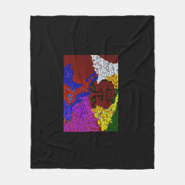 Young Woman in the Flower Mist Fleecefilt