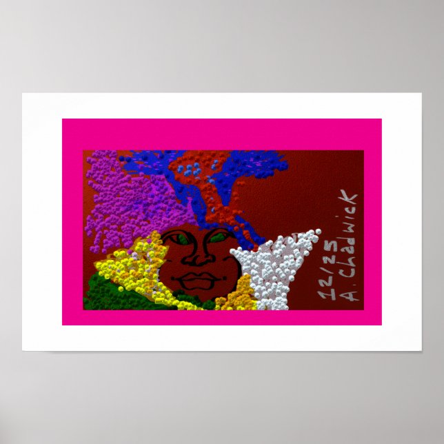 Young Woman in the Flower Mist Poster (Framsidan)