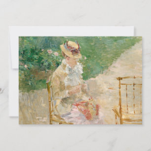 Young Woman Knitting Berthe Morisot