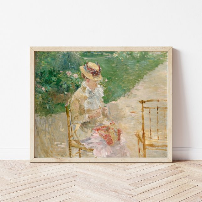 Young Woman Knitting | Berthe Morisot Poster (Skapare uppladdad)