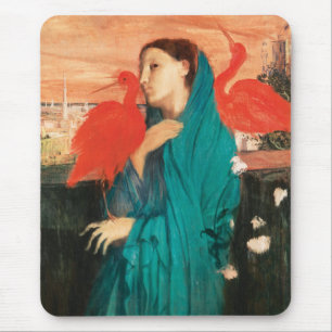 Young Woman med Ibis Fine Art av Edgar Degas Musmatta