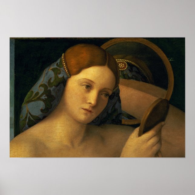 Young Woman på Toilet Poster (Framsidan)