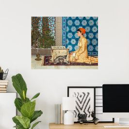 Young Woman Reading | Osman Hamdi Bey | Poster
