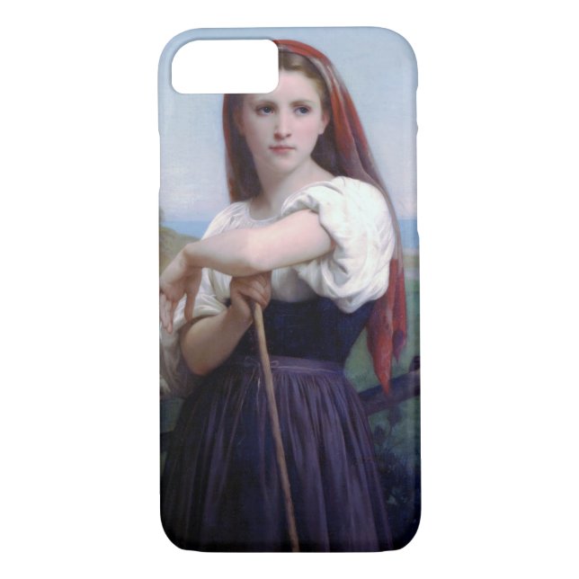 Young Woman Shepherdes, Bouguereau Case-Mate iPhone Skal (Baksida)