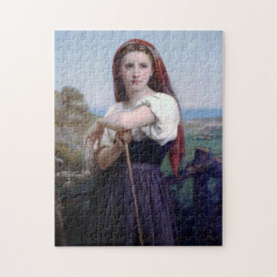 Young Woman Shepherdes, Bouguereau Pussel