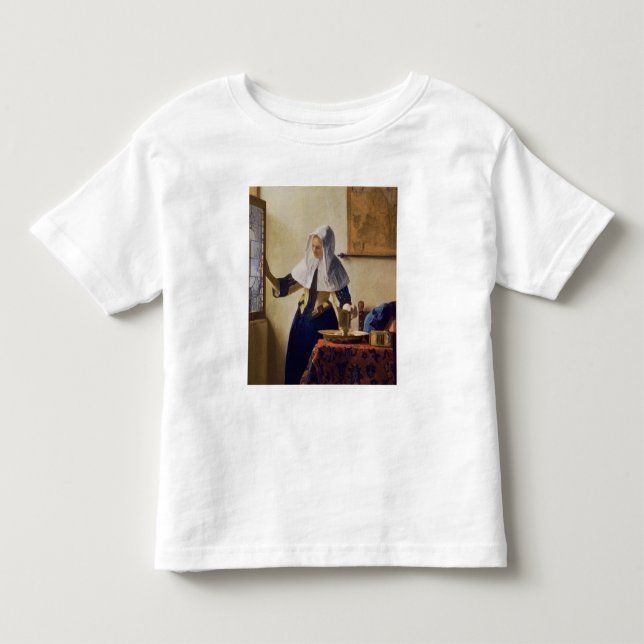 Young Woman with a Vatten Jug, 1662 Tee Shirt (Framsida)