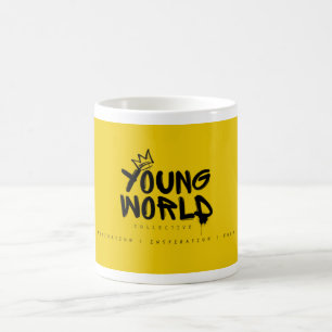 Young World Collective-logotyp Kaffemugg