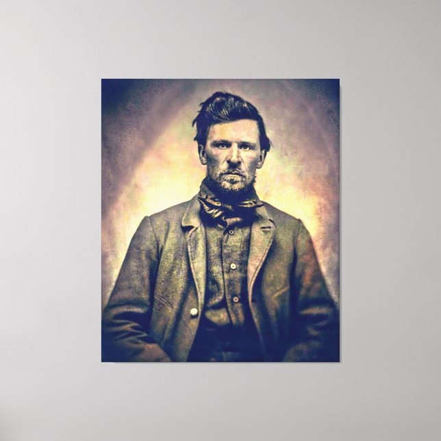 Young Wyatt Earp c. 1870 Canvastryck (Framsida)