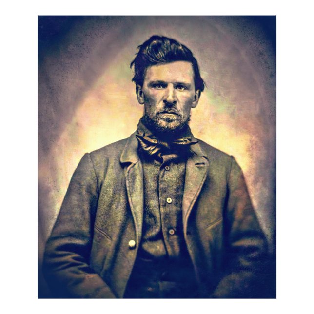 Young Wyatt Earp c. 1870 Fototryck (Framsidan)