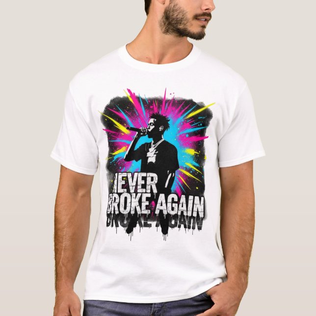 YoungBoy NBA Inspired Graffiti Tee - Streetwear Ap (Framsida)