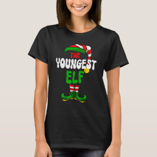 Youngest Elf Family Matching Group Merry Christmas T Shirt