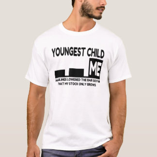 Youngest of Three Joke Tee Shirt
