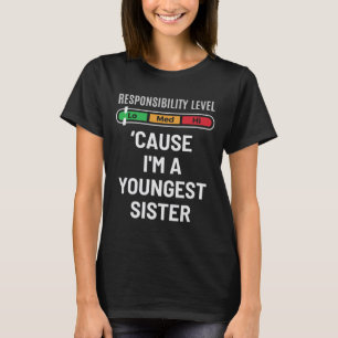 Youngest syster roligt t shirt