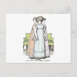Youngest & Tallest, Jane Austen Pride & Prejudice Vykort